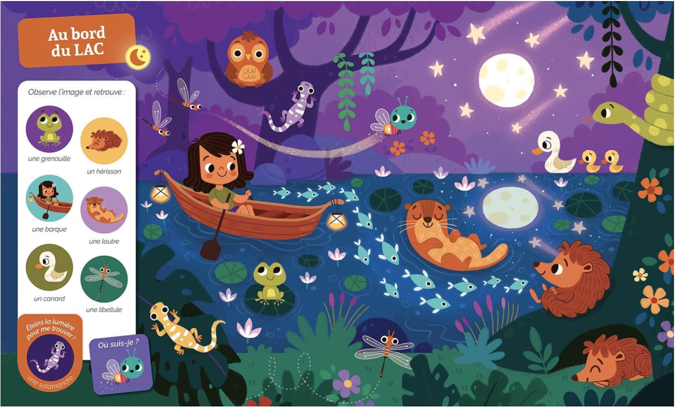 CHERCHE ET TROUVE DES TOUT-PETITS - QUI BRILLE DANS LA NUIT