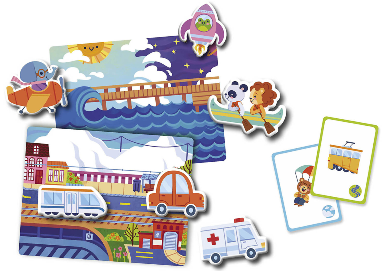 MON PETIT COFFRET AIMANTÉ - LES VÉHICULES