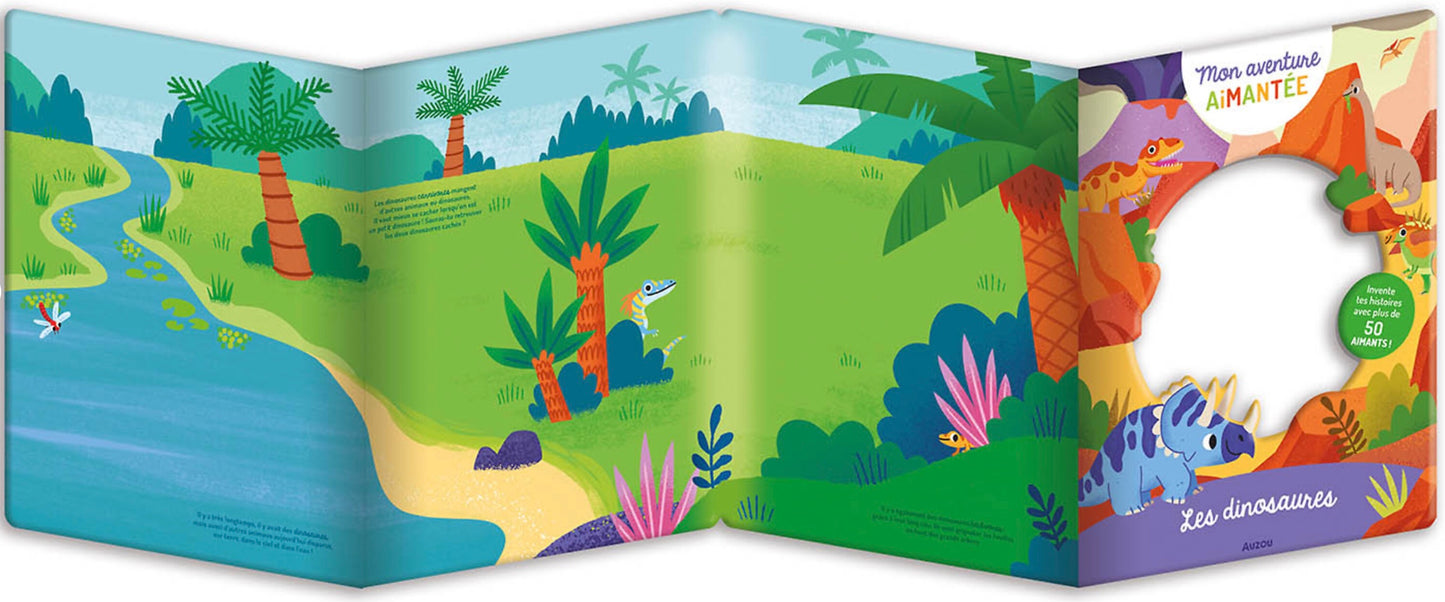 MON AVENTURE AIMANTÉE - DINOSAURES