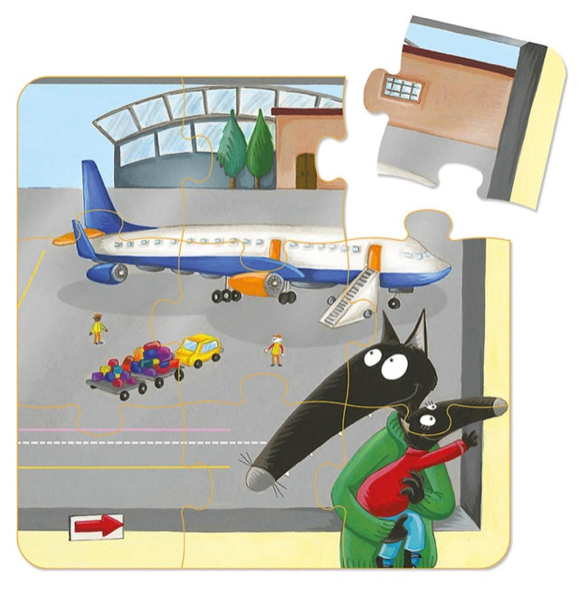 MES PREMIERS PUZZLES - P'TIT LOUP DECOUVRE LES VÉHICULES