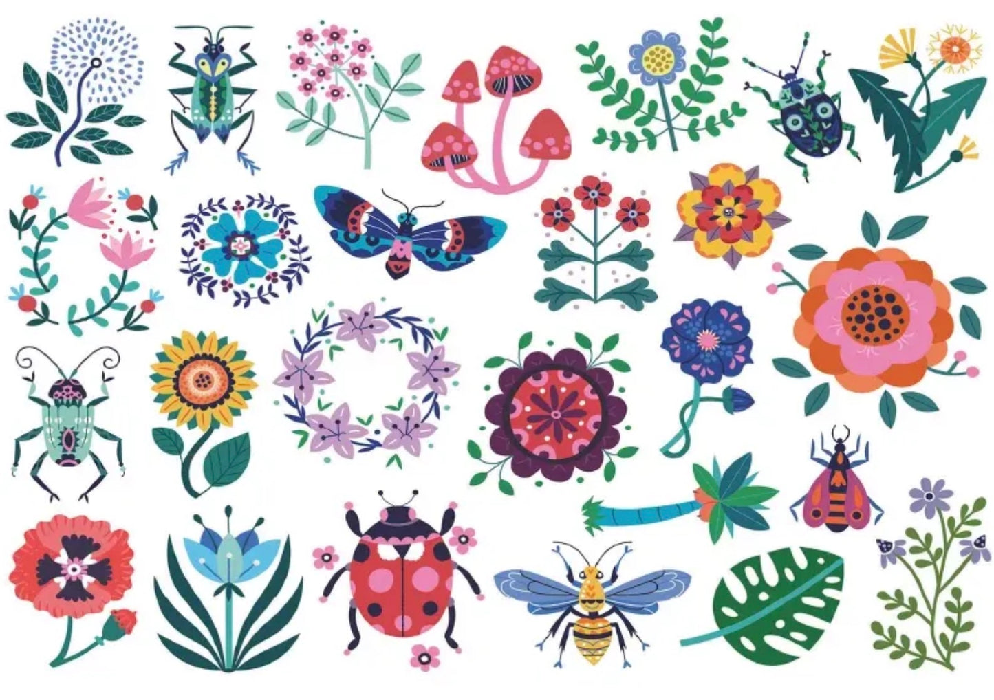 MES P'TITS TATTOOS - FLEURS