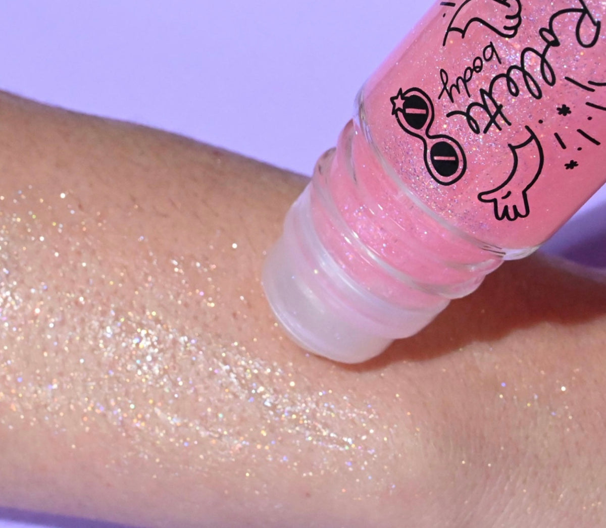 GEL CORPS PAILLETÉ - FRAMBOISE ROSE