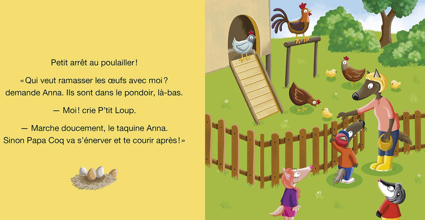 P'TIT LOUP VISITE UNE FERME