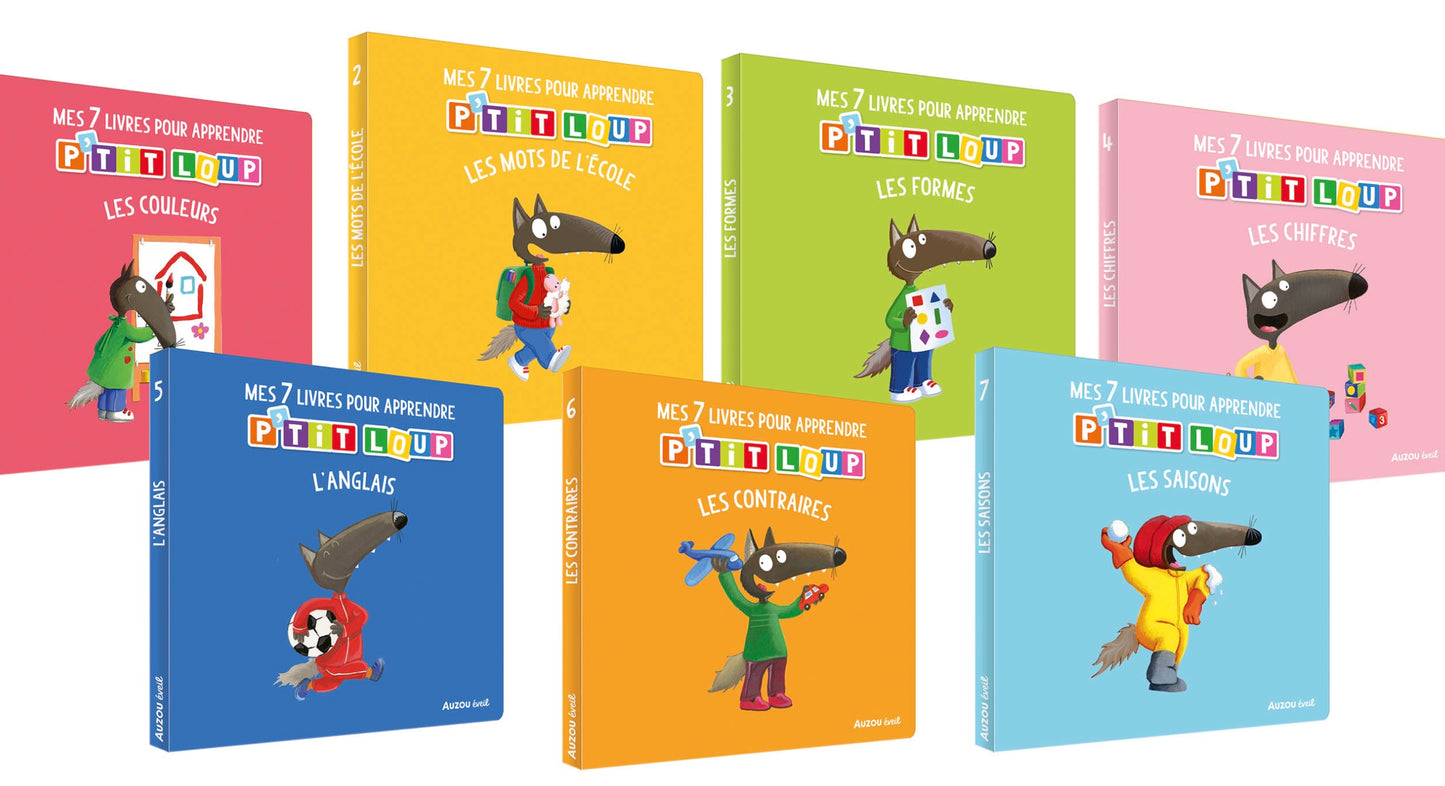 BIBLIOTHÈQUE P'TIT LOUP - MES 7 LIVRES POUR APPRENDRE