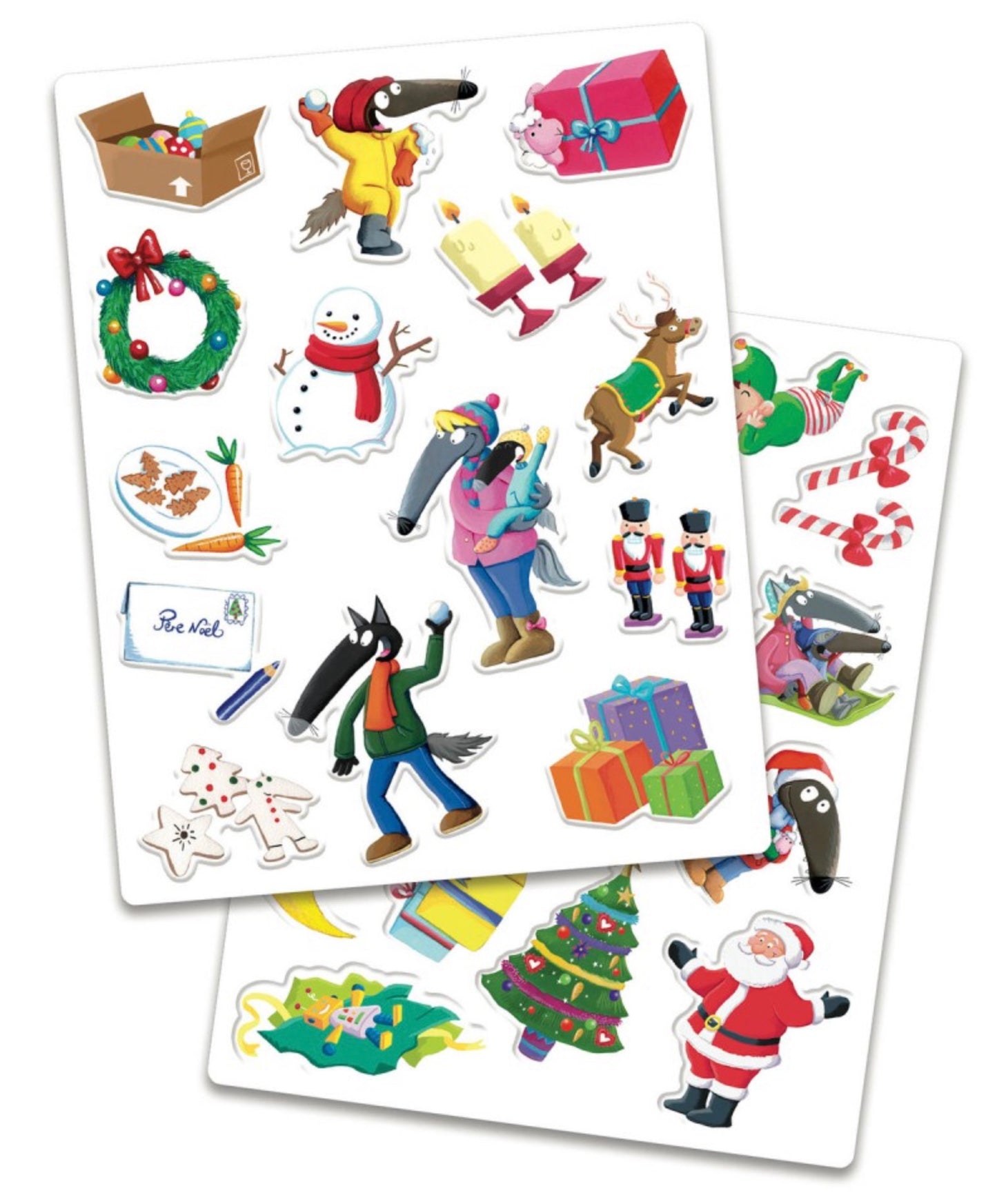 P'TIT LOUP - MES STICKERS EN REFLIEF - VIVE NOËL