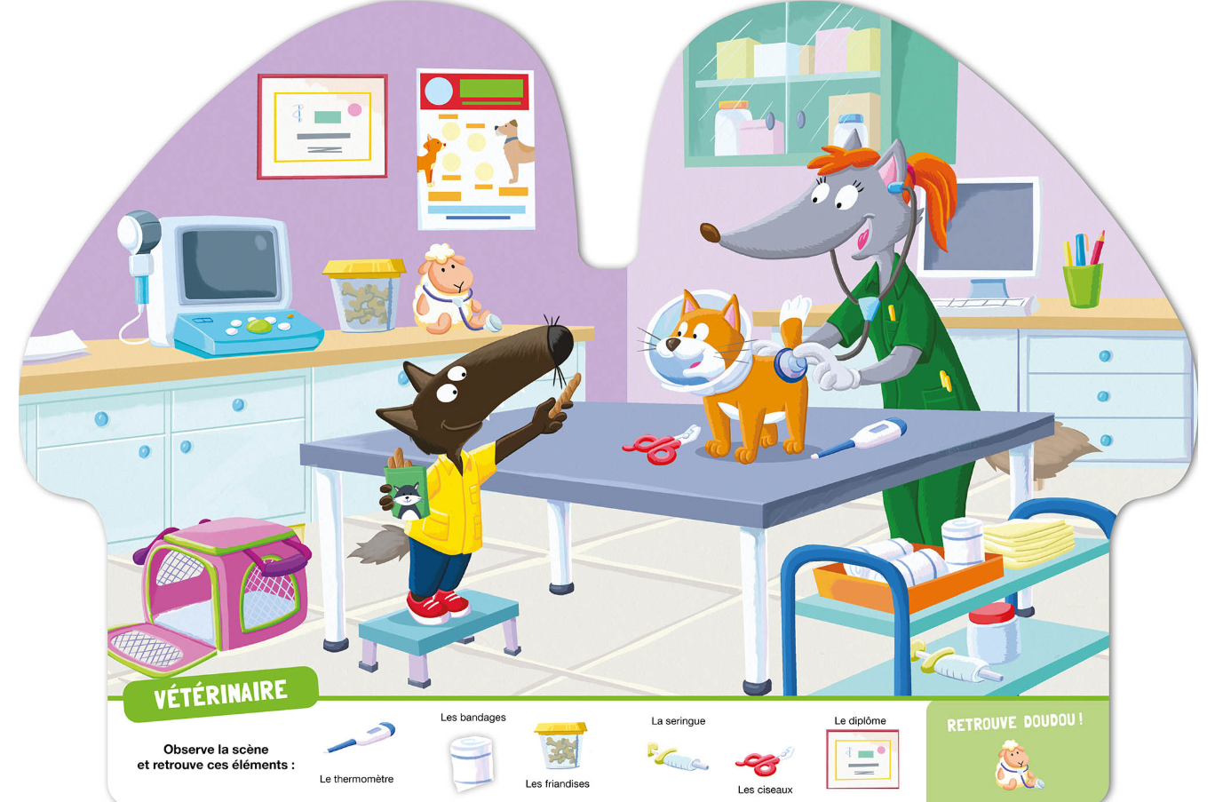 P'TIT LOUP - MON TOUT PREMIER CHERCHE ET TROUVE - LES MÉTIERS