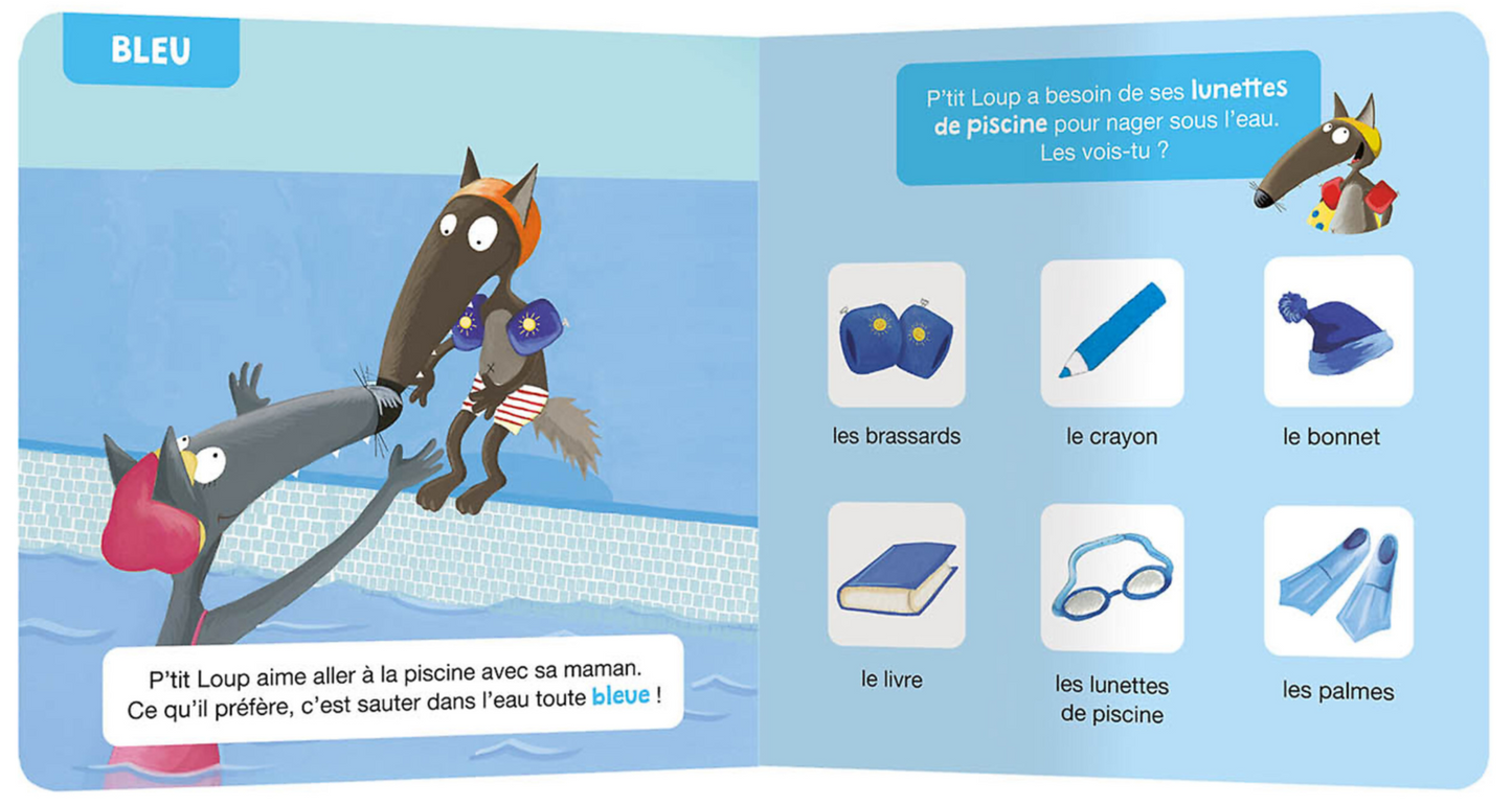 J'APPRENDS AVEC P'TIT LOUP - LES COULEURS