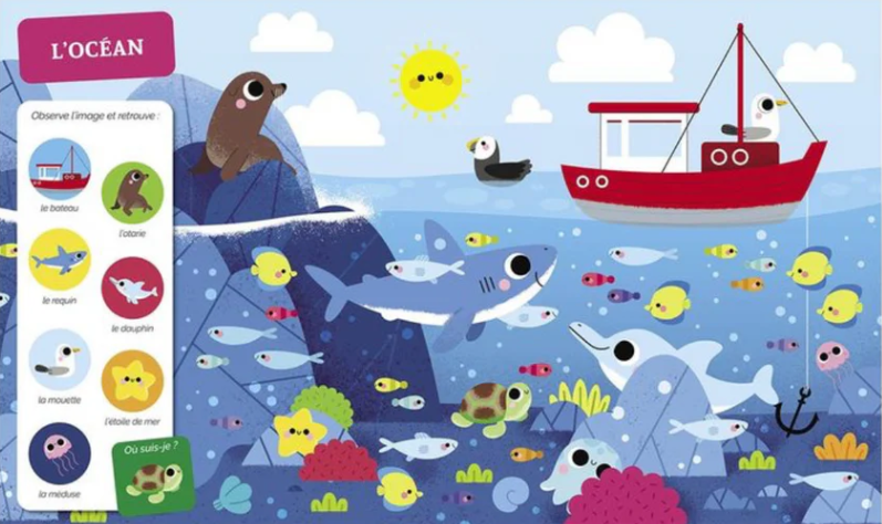 CHERCHE ET TROUVE DES TOUT-PETITS - TOUS À L'EAU