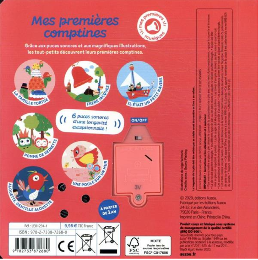 MES PREMIERS SONORES - MES PREMIÈRES COMPTINES