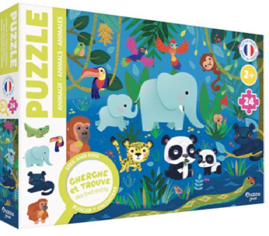 PUZZLE CHERCHE ET TROUVE TOUT PETITS ANIMAUX
