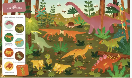 CHERCHE ET TROUVE DES TOUT-PETITS - LES DINOSAURES