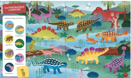 CHERCHE ET TROUVE DES TOUT-PETITS - LES DINOSAURES