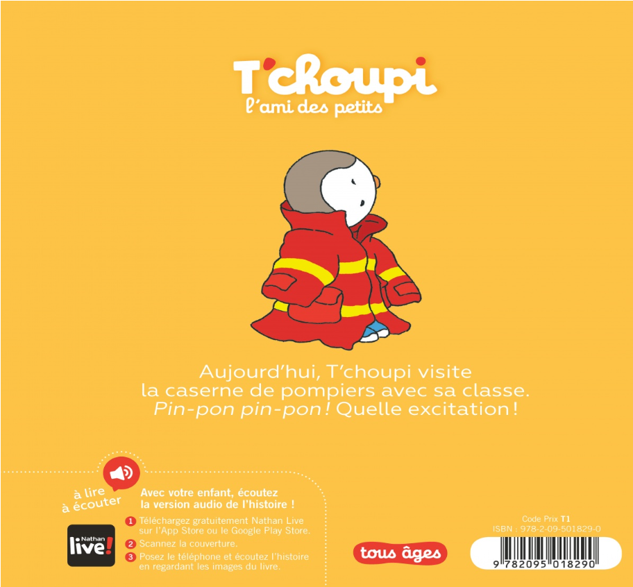 T'CHOUPI VISITE LA CASERNE DE POMPIERS