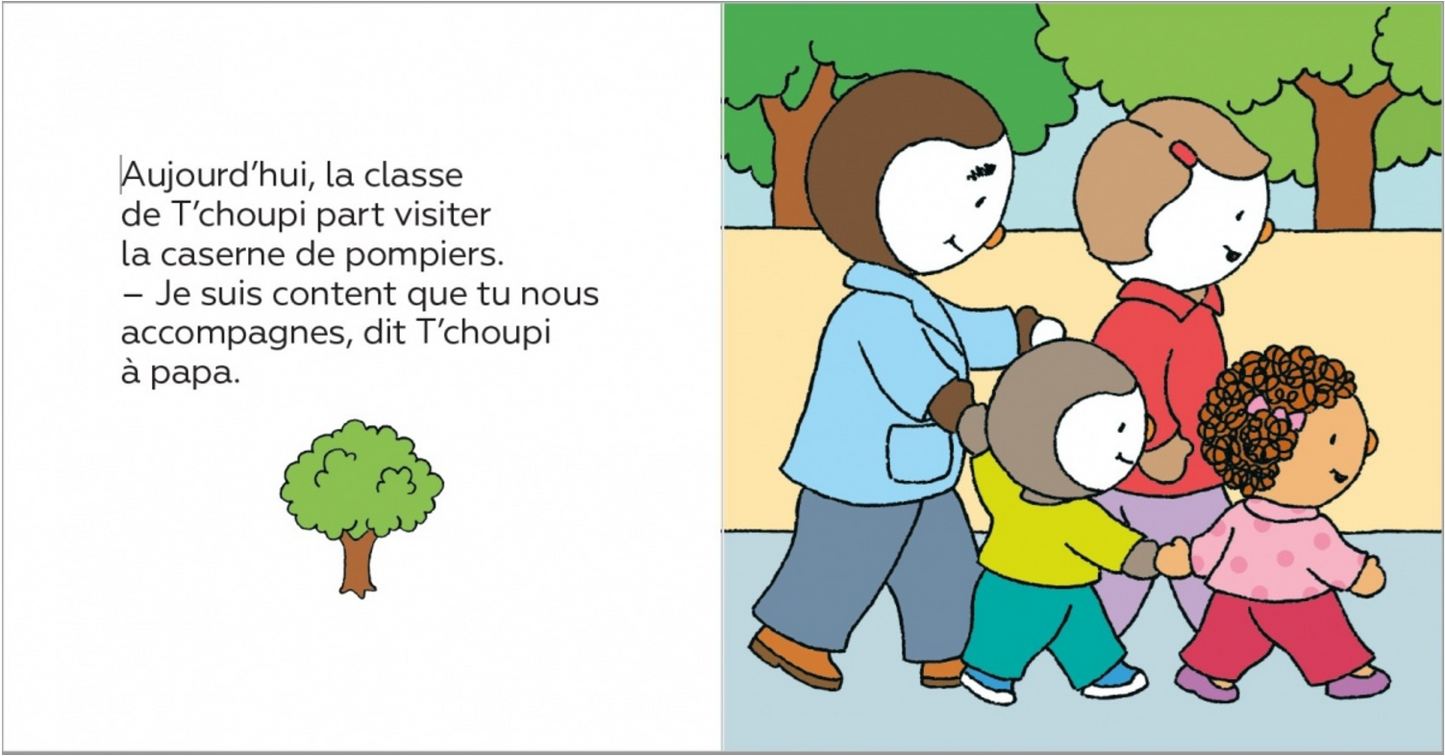 T'CHOUPI VISITE LA CASERNE DE POMPIERS