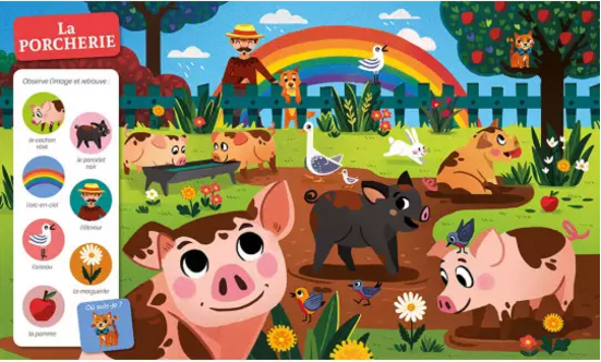 CHERCHE ET TROUVE DES TOUT-PETITS - À LA FERME