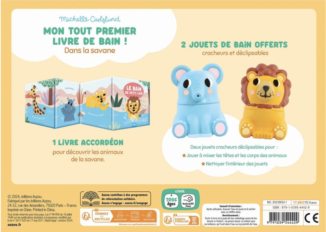 MON PREMIER LIVRE DE BAIN - DANS LA SAVANE