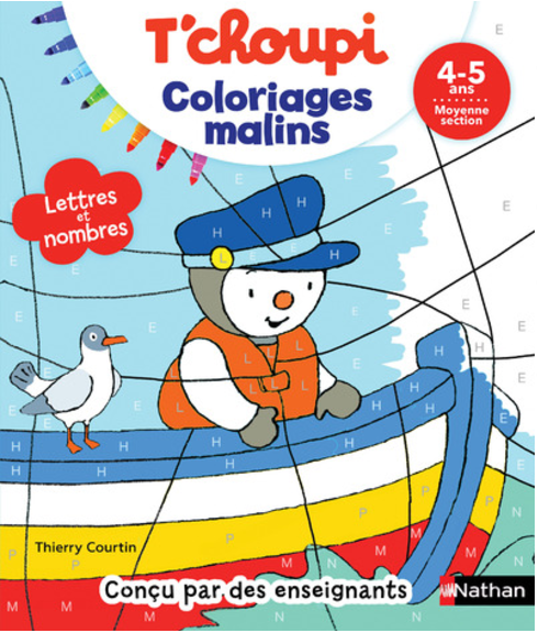 T'CHOUPI - COLORIAGES MALINS - 4/5ANS