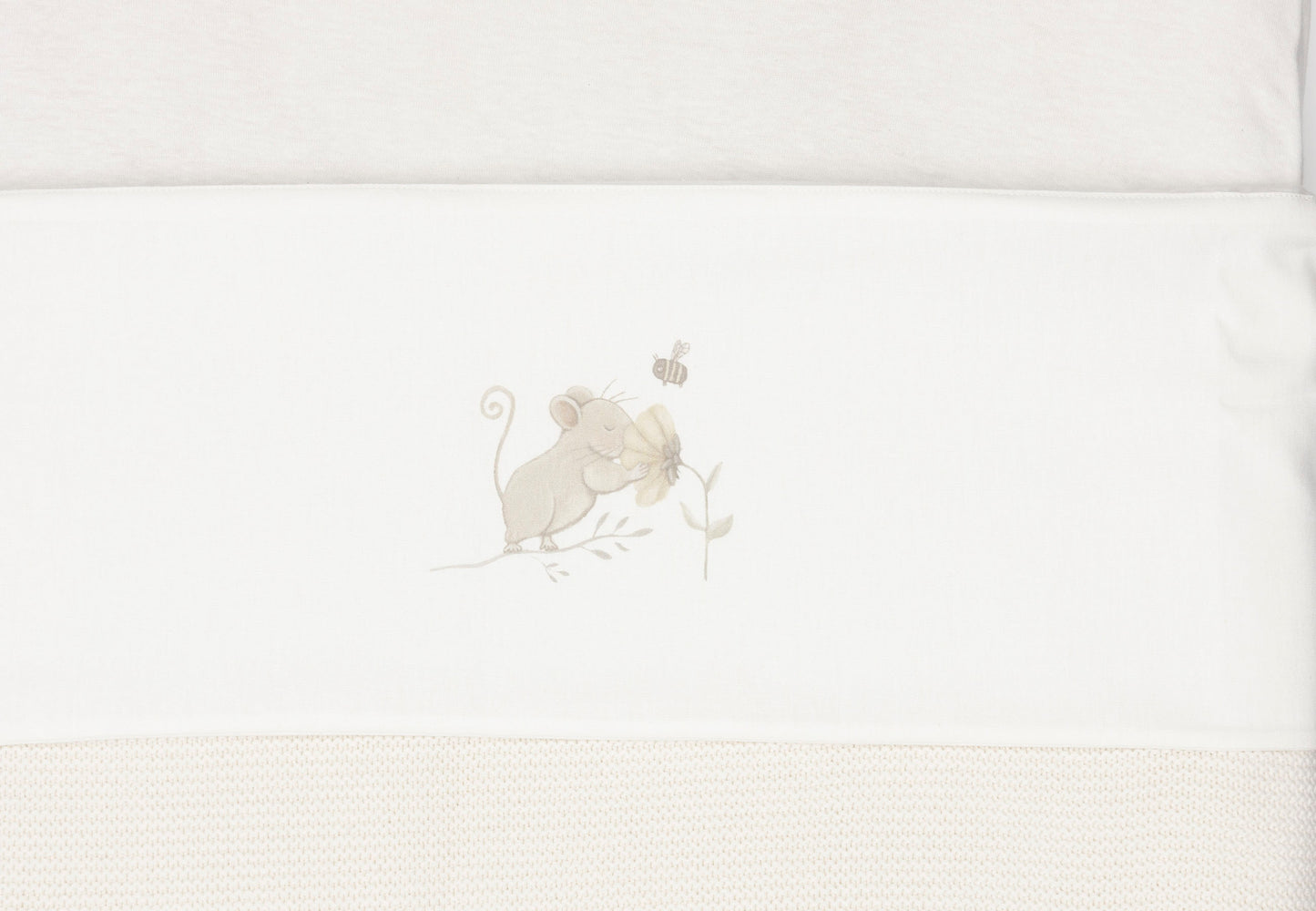 DRAP BERCEAU - DREAMY MOUSE/SAVANE - 75x100cm