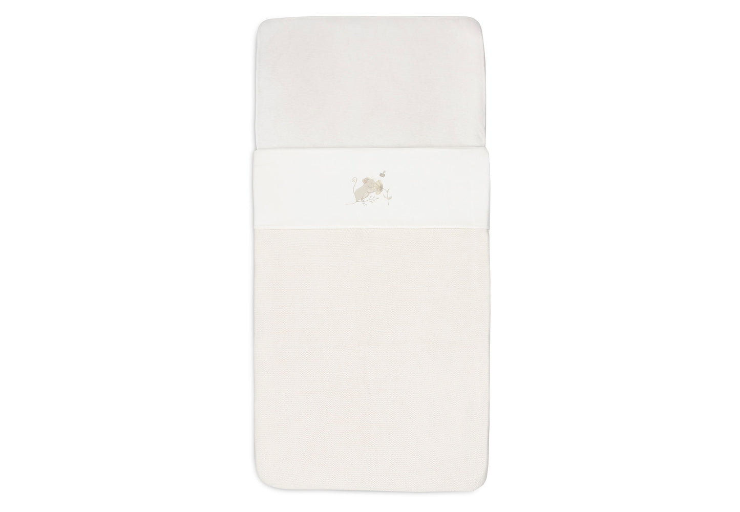 DRAP BERCEAU - DREAMY MOUSE/SAVANE - 75x100cm