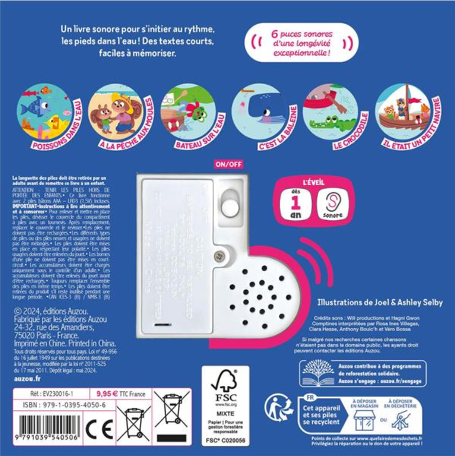 MES PREMIERS SONORES - MES COMPTINES QUI FONT PLOUF !