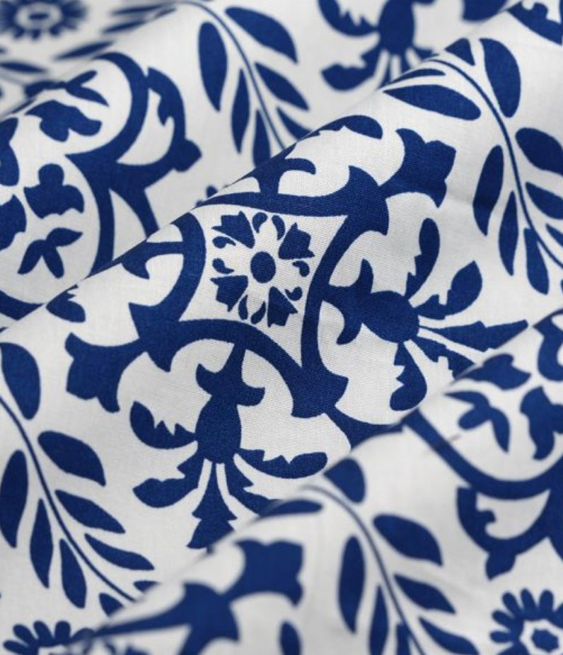Pack lingettes lavables Bleu et Delft bleu écru