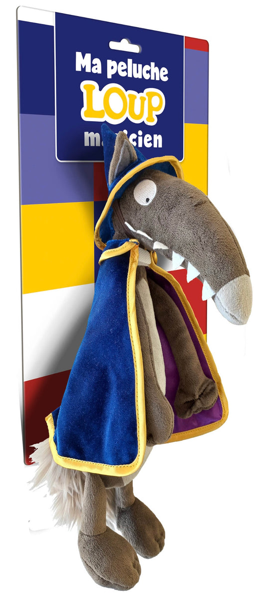MA PELUCHE DE LOUP MAGICIEN