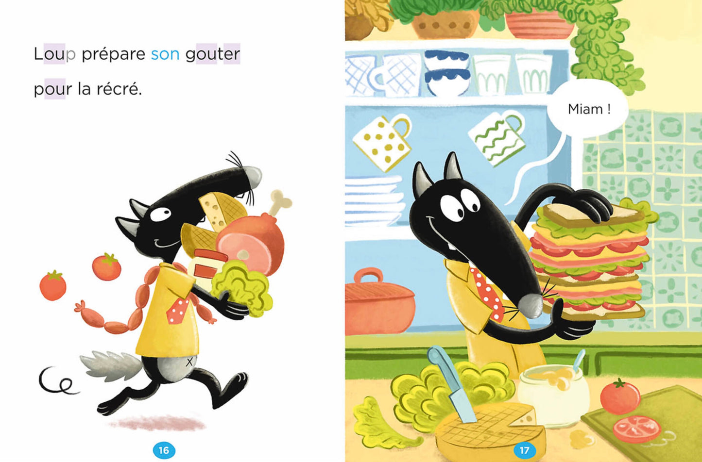 MES LECTURES DU CP AVEC LOUP - LA RENTRÉE DES CLASSES - DÉBUT DE CP NIVEAU 1