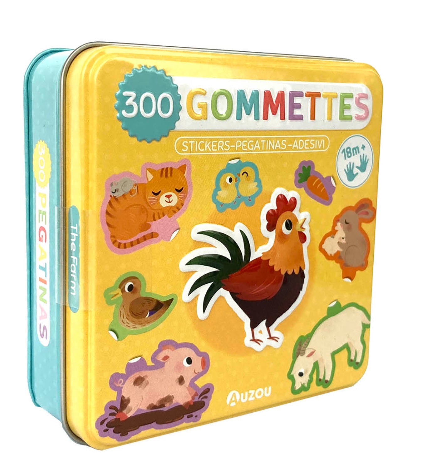 BOÎTE MÉTAL - 300 GOMMETTES LA FERME