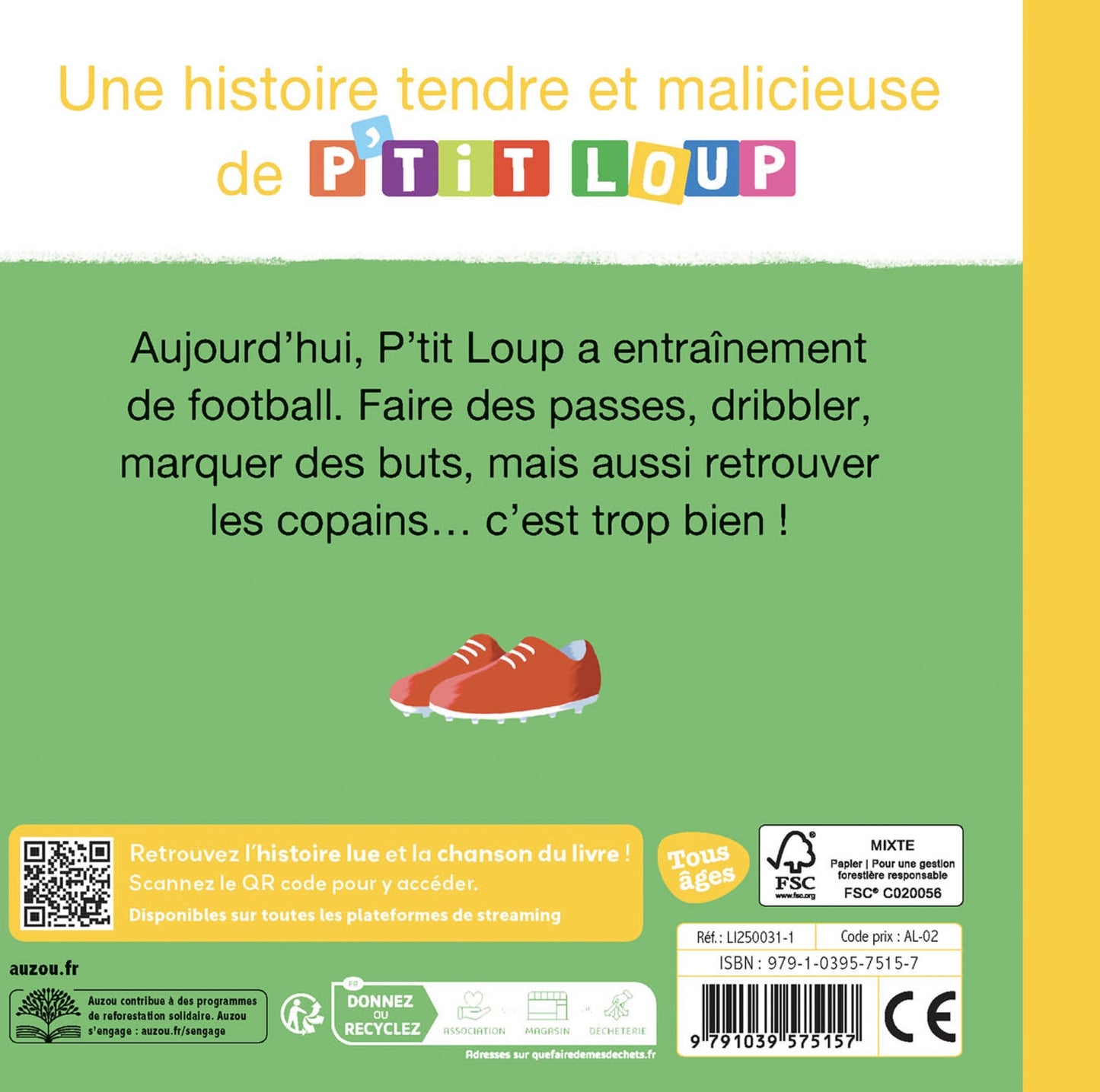 P'TIT LOUP JOUE AU FOOT