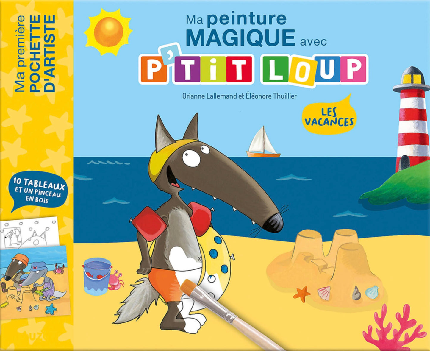 MA POCHETTE D'ARTISTE - MA PEINTURE MAGIQUE AVEC P'TIT LOUP - LES VACANCES
