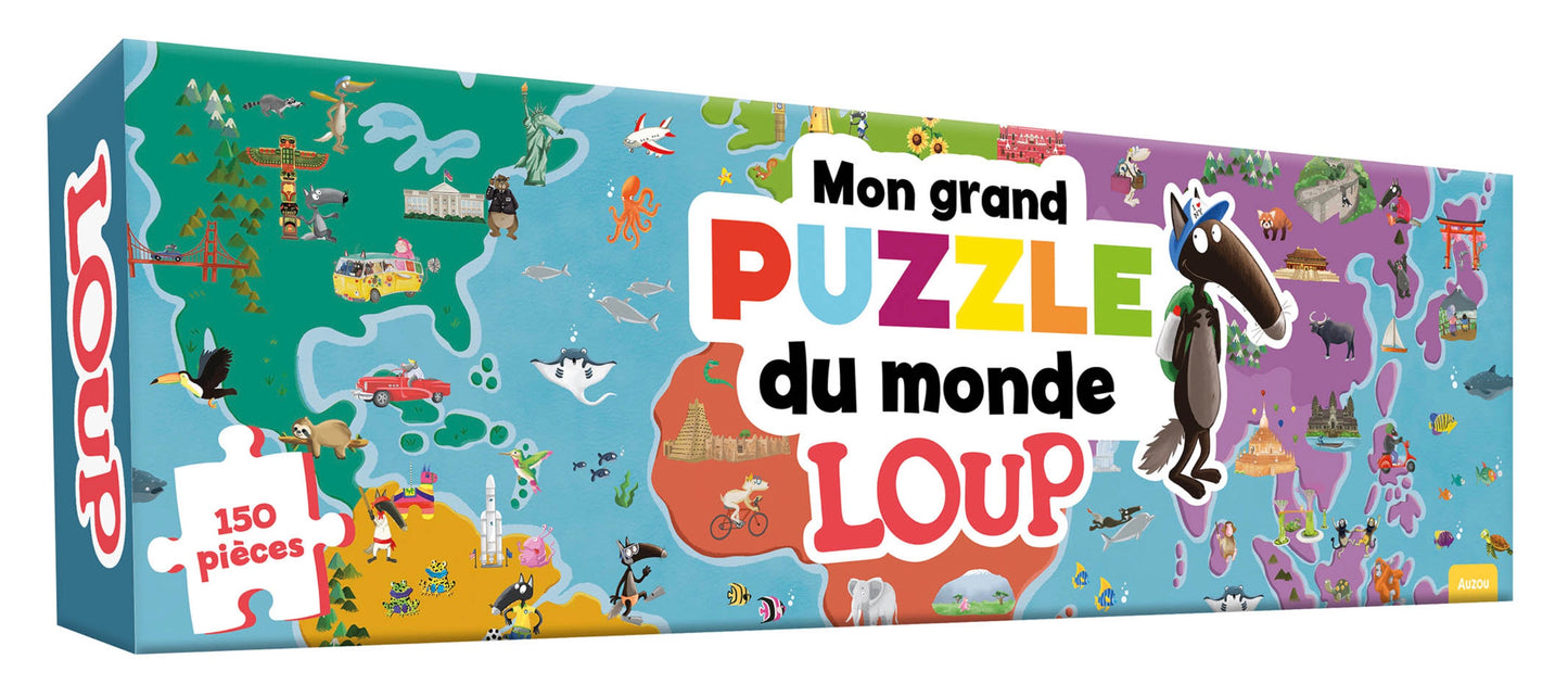 MON GRAND PUZZLE DU MONDE LOUP