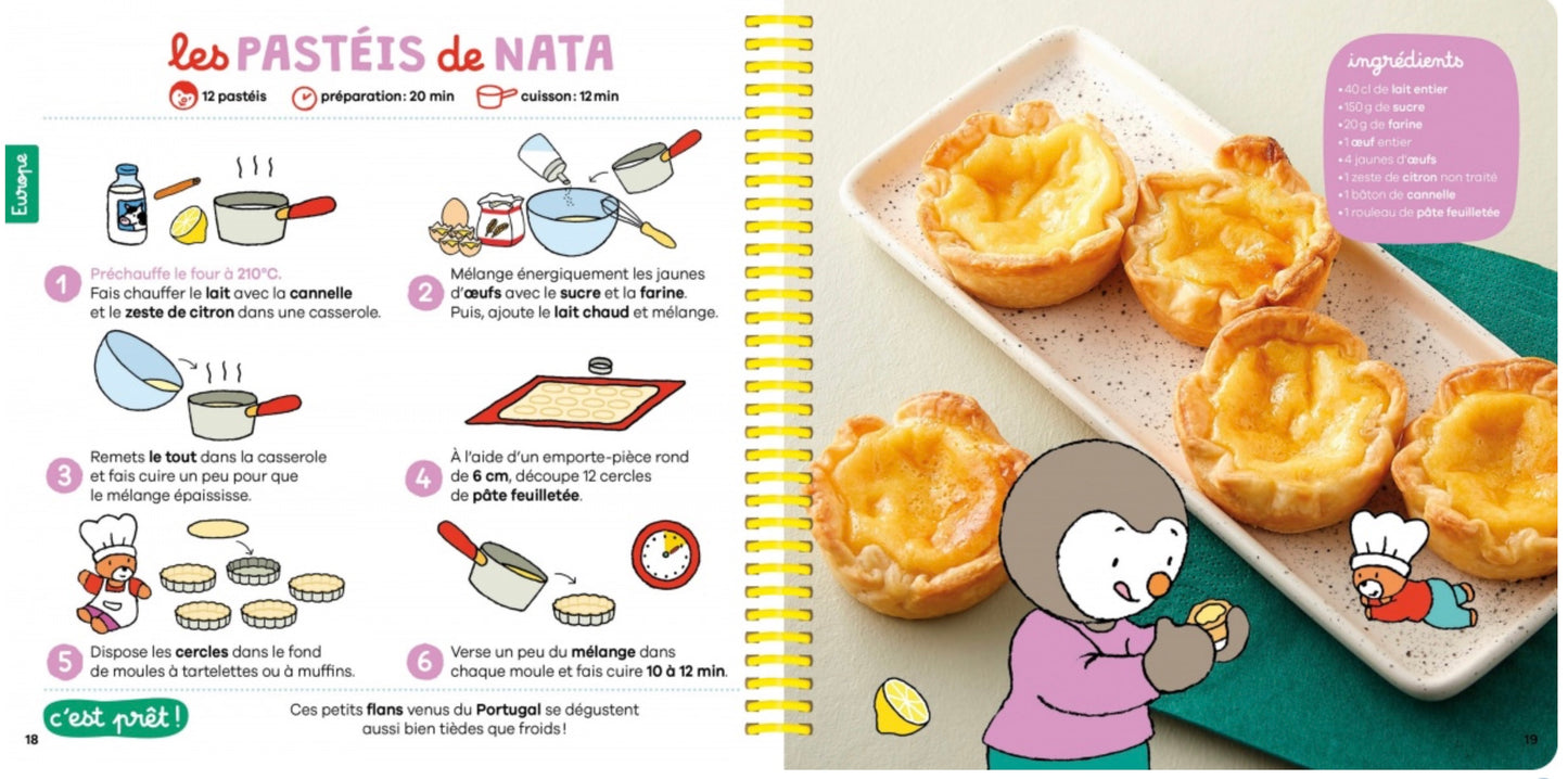 MES RECETTES AUTOUR DU MONDE T'CHOUPI - LE LIVRE GOURMAND DES PETITS CUISINIERS !