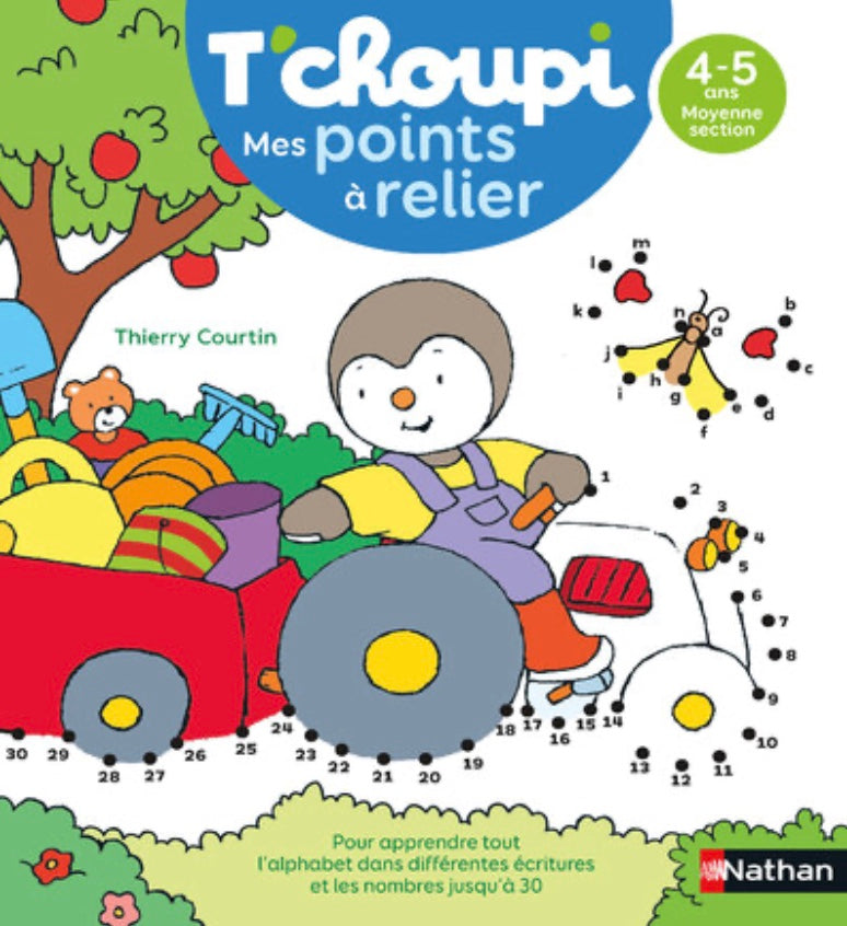 T'CHOUPI - MES POINTS À RELIER - LETTRES ET NOMBRES - MS