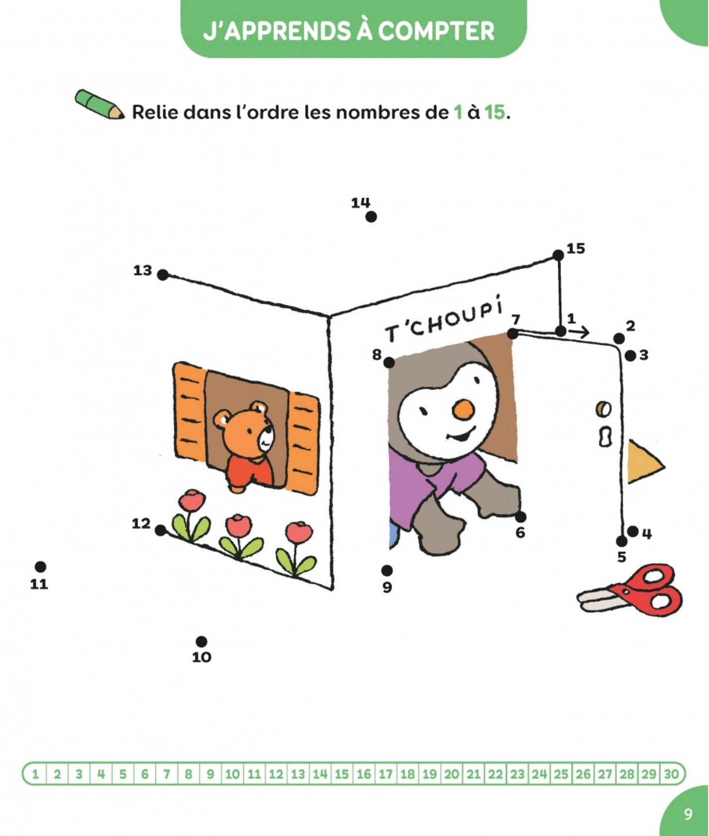 T'CHOUPI - MES POINTS À RELIER - LETTRES ET NOMBRES - MS