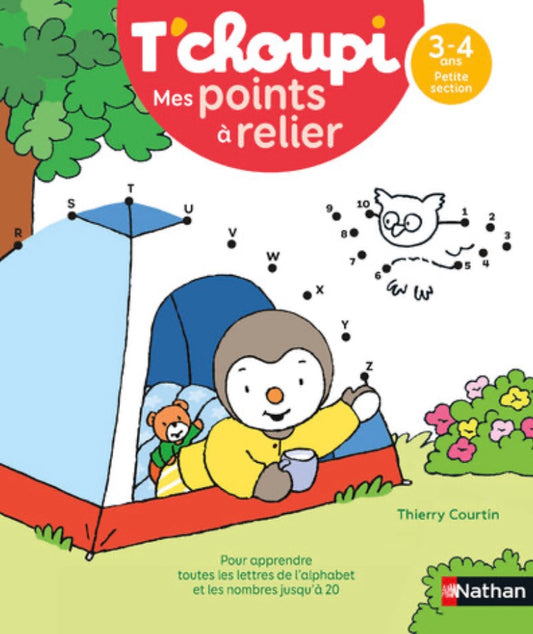 T'CHOUPI - MES POINTS À RELIER - LETTRES ET NOMBRE - PS