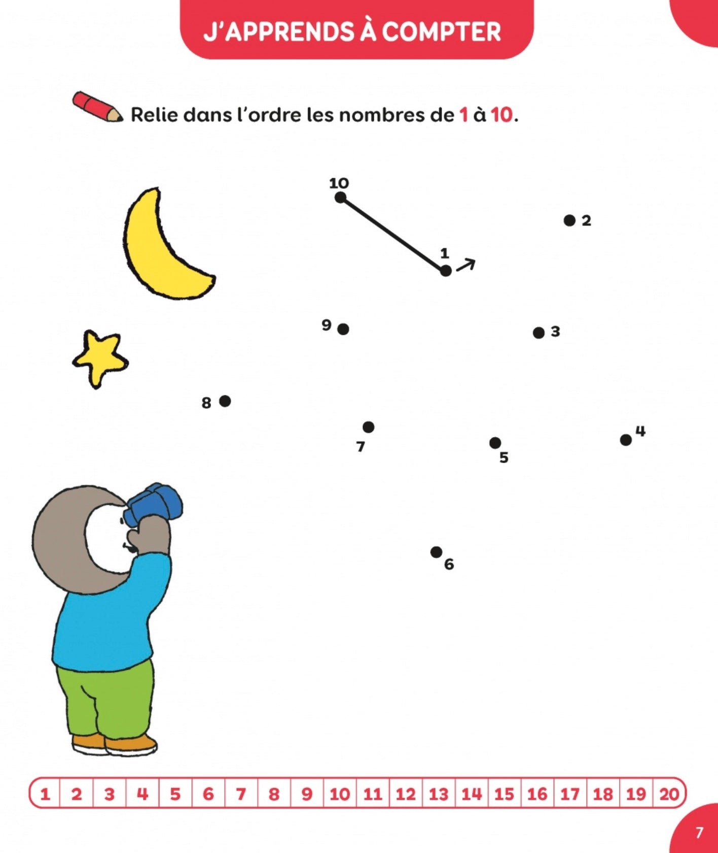 T'CHOUPI - MES POINTS À RELIER - LETTRES ET NOMBRE - PS