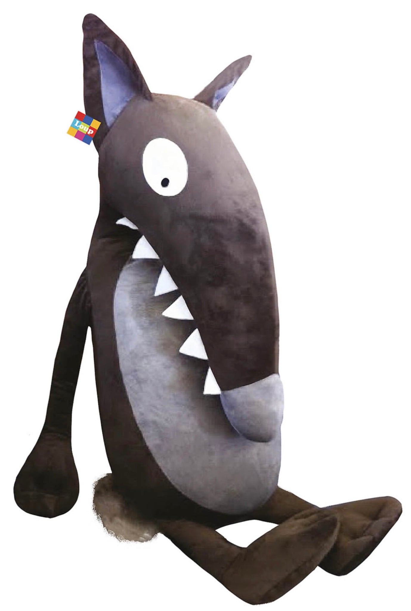 PELUCHE LOUP GÉANTE 1.30 M