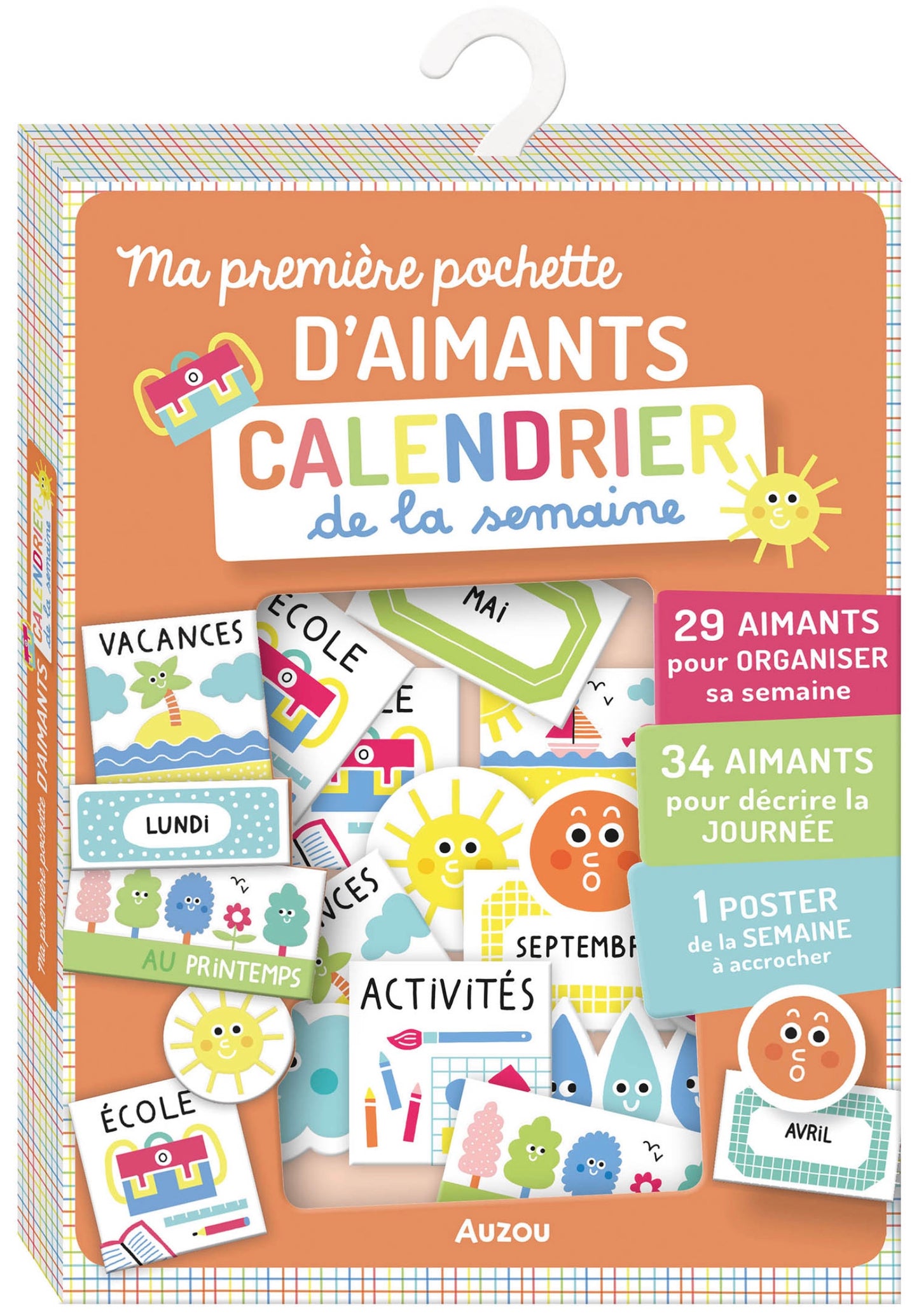 MA POCHETTE D'AIMANTS - CALENDRIER DE LA SEMAINE