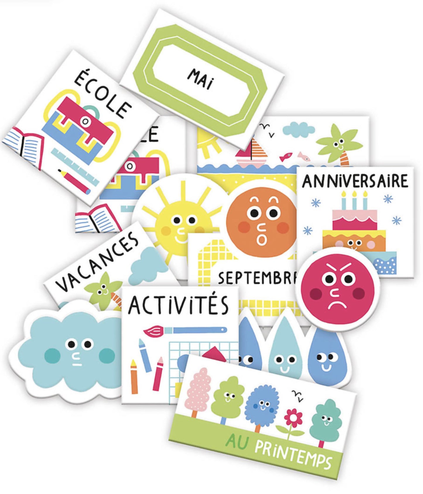 MA POCHETTE D'AIMANTS - CALENDRIER DE LA SEMAINE