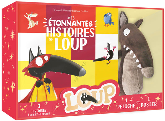 COFFRET PELUCHE - MES ÉTONNANTES HISTOIRES LOUP