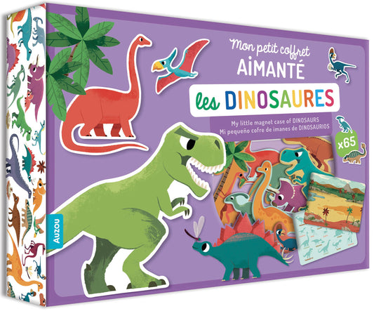 MON PETIT COFFRET AIMANTÉ - LES DINOSAURES