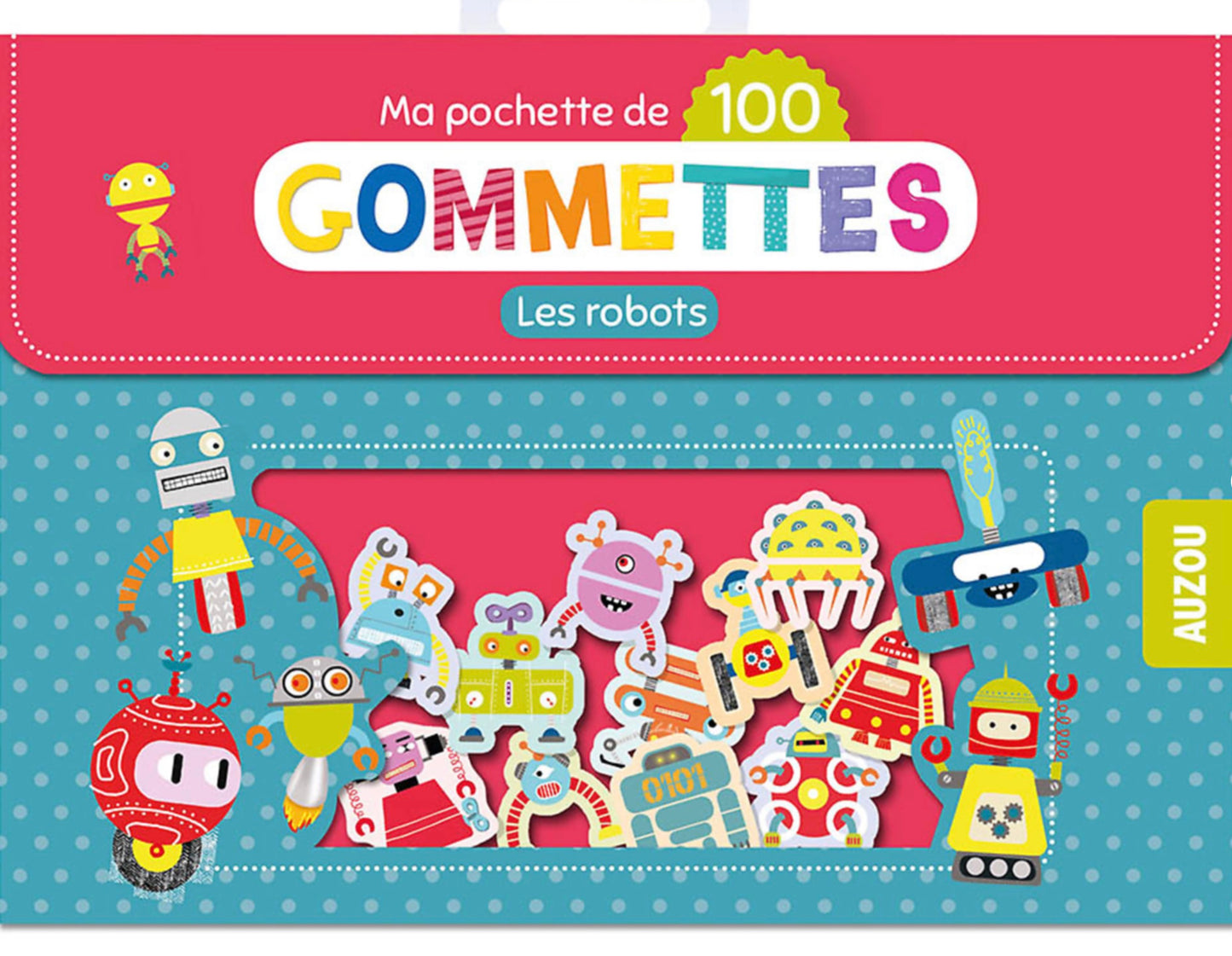 MA POCHETTE DE 100 GOMMETTES - LES ROBOTS *