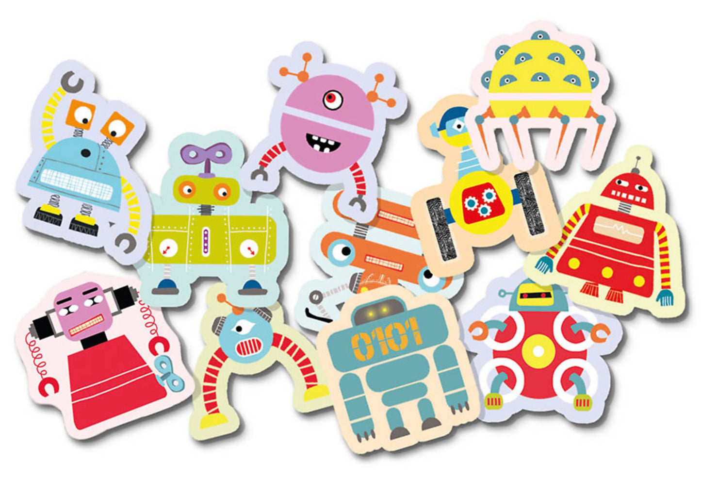 MA POCHETTE DE 100 GOMMETTES - LES ROBOTS *