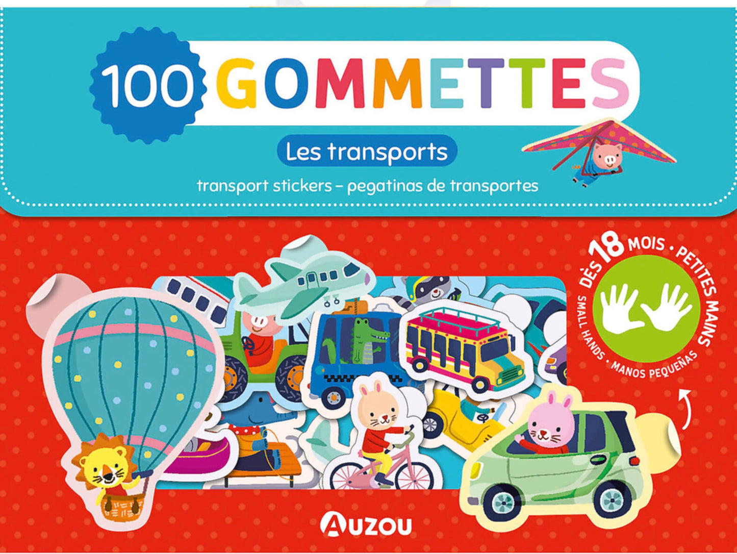 MA POCHETTE DE 100 GOMMETTES - TRANSPORTS *