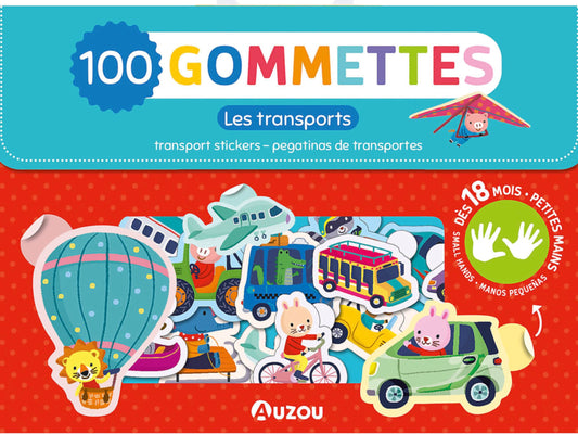 MA POCHETTE DE 100 GOMMETTES - TRANSPORTS *