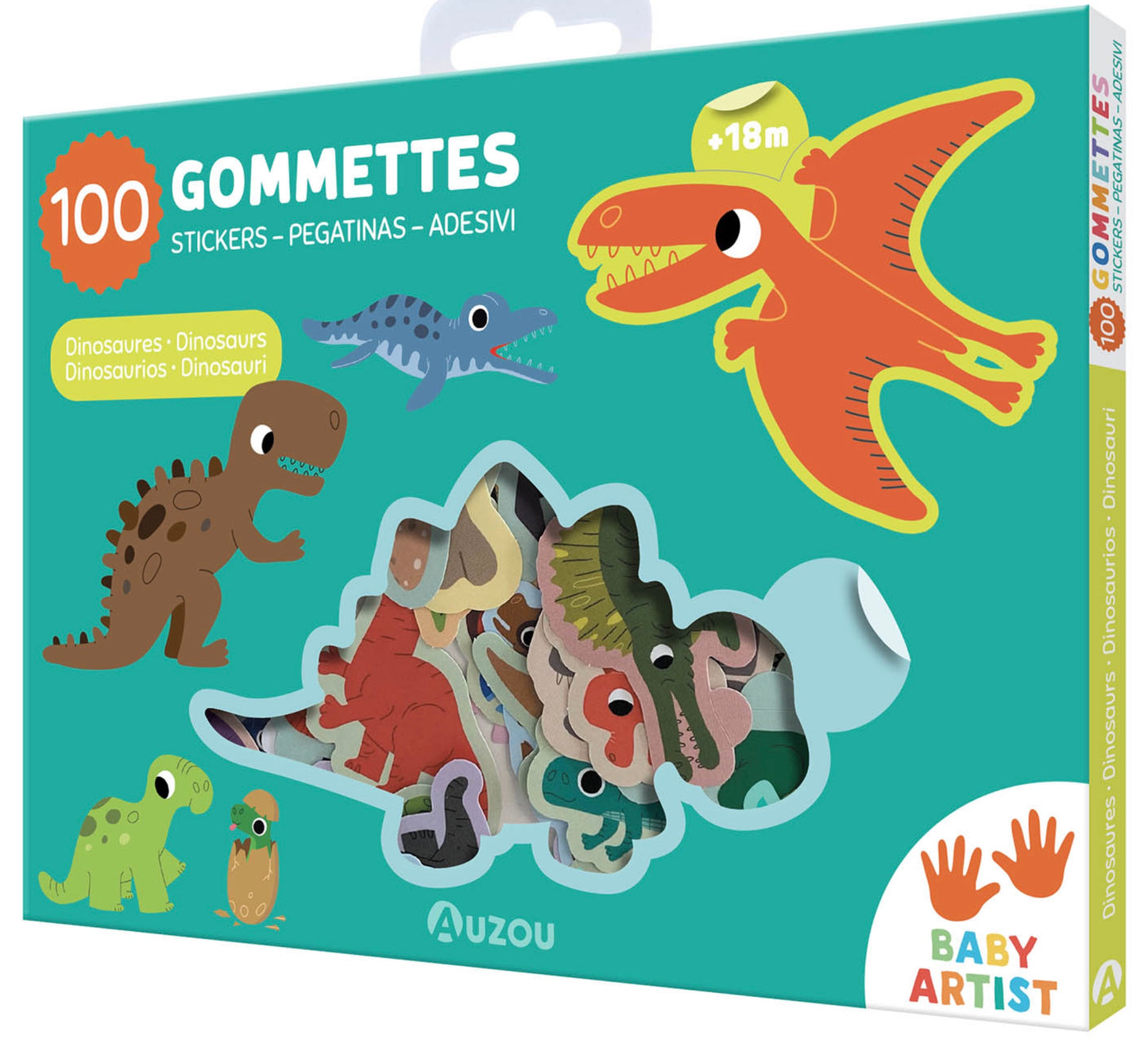 100 GOMMETTES - DINOSAURES *