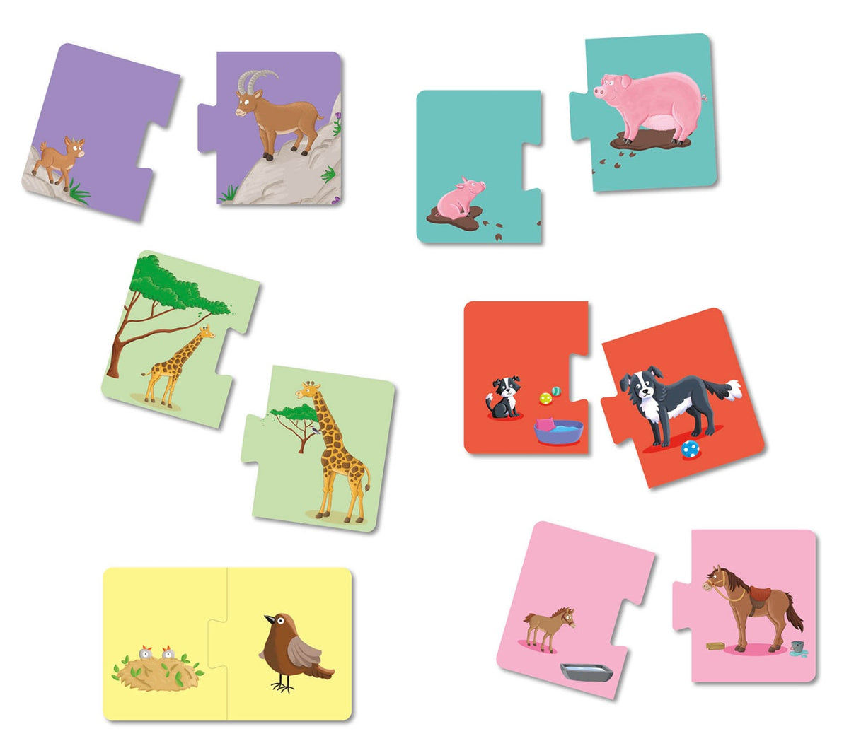 P'TIT JEU - P'TIT LOUP - LES ANIMAUX ET LEURS PETITS