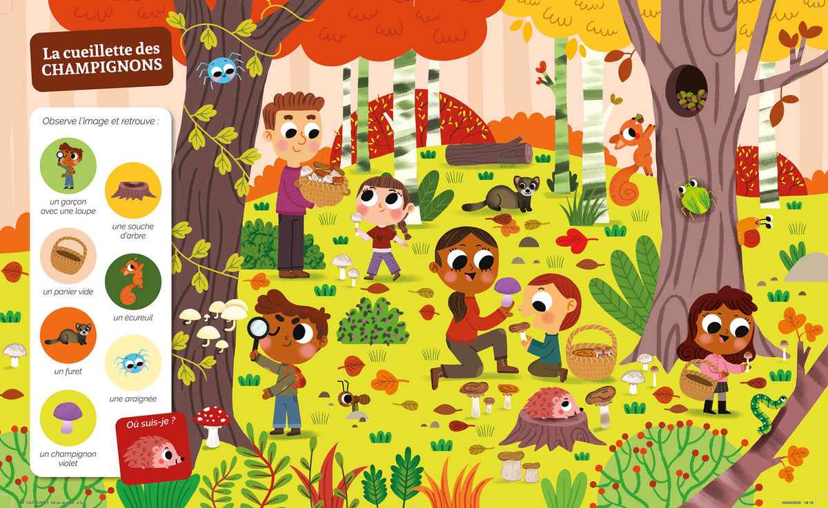 CHERCHE ET TROUVE DES TOUT-PETITS - DANS LA FORÊT