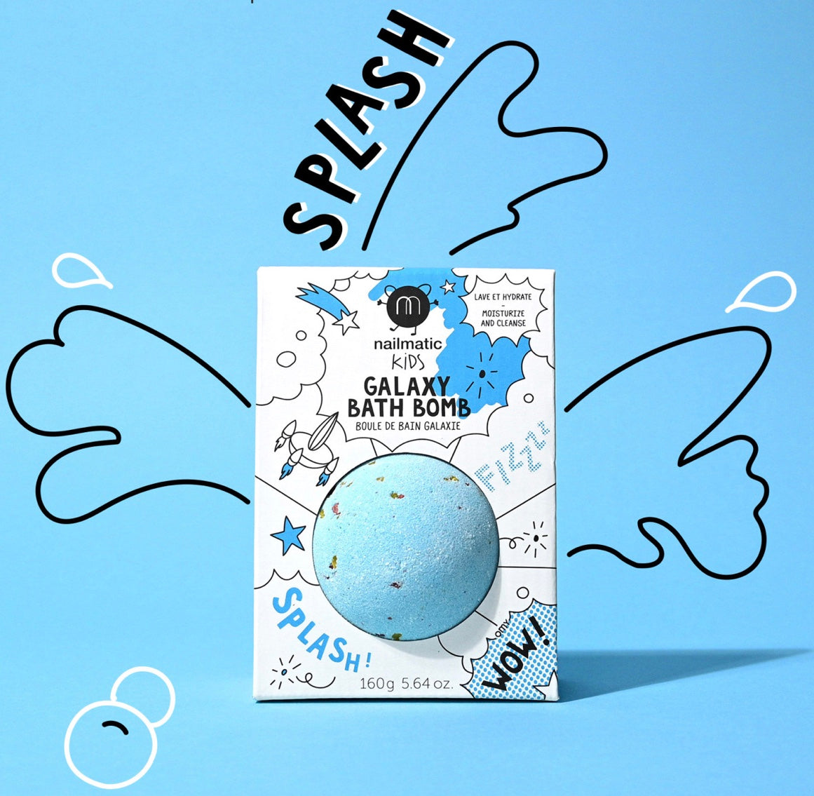 BOULE DE BAIN EFFERVESCENTE - COMET BLEU