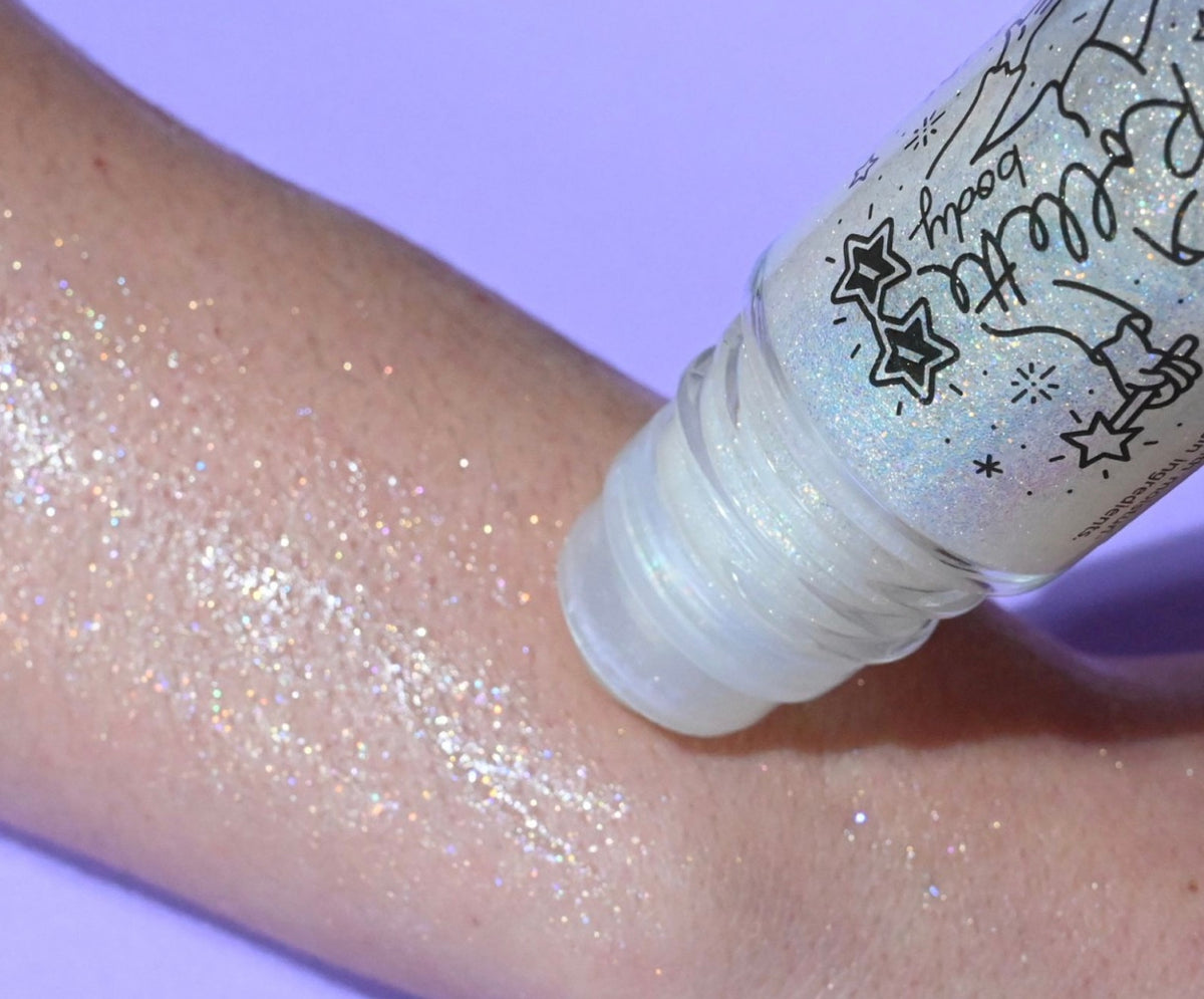 GEL CORPS PAILLETÉ - COCO OR BLANC